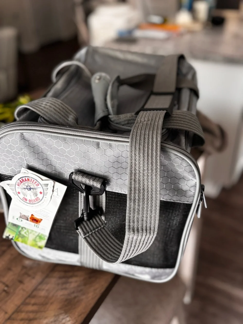 Sherpa Gray Small Pet Carrier ( dogs or cats up to 16 lbs) NWT